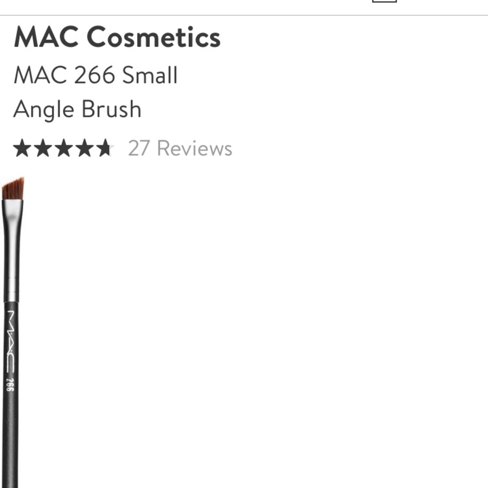 Mac Cosmetics discontinued 266 small angle brush.